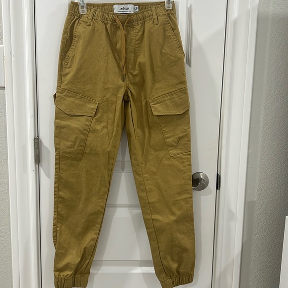 refuge Pants - refuge Olive Green Cargo Jogger Pants